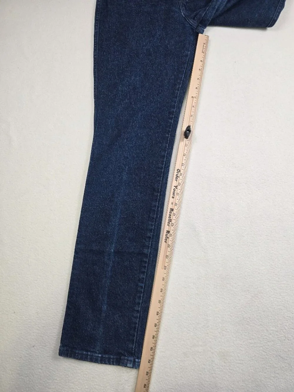 Vintage Wrangler High Waisted Womens 12 X 34 Blue Jeans Straight Fit Made In USA